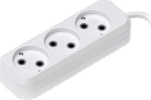 Удлинитель Maxvi PS-530 (3м, белый)