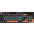 Клавиатура AULA S100 (черный/серый/оранжевый, Blue Switch)