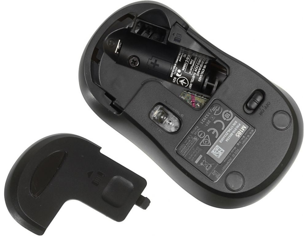 Мышь Logitech M185 (черный/серый)
