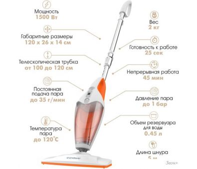 Паровая швабра Endever Odyssey Q-622