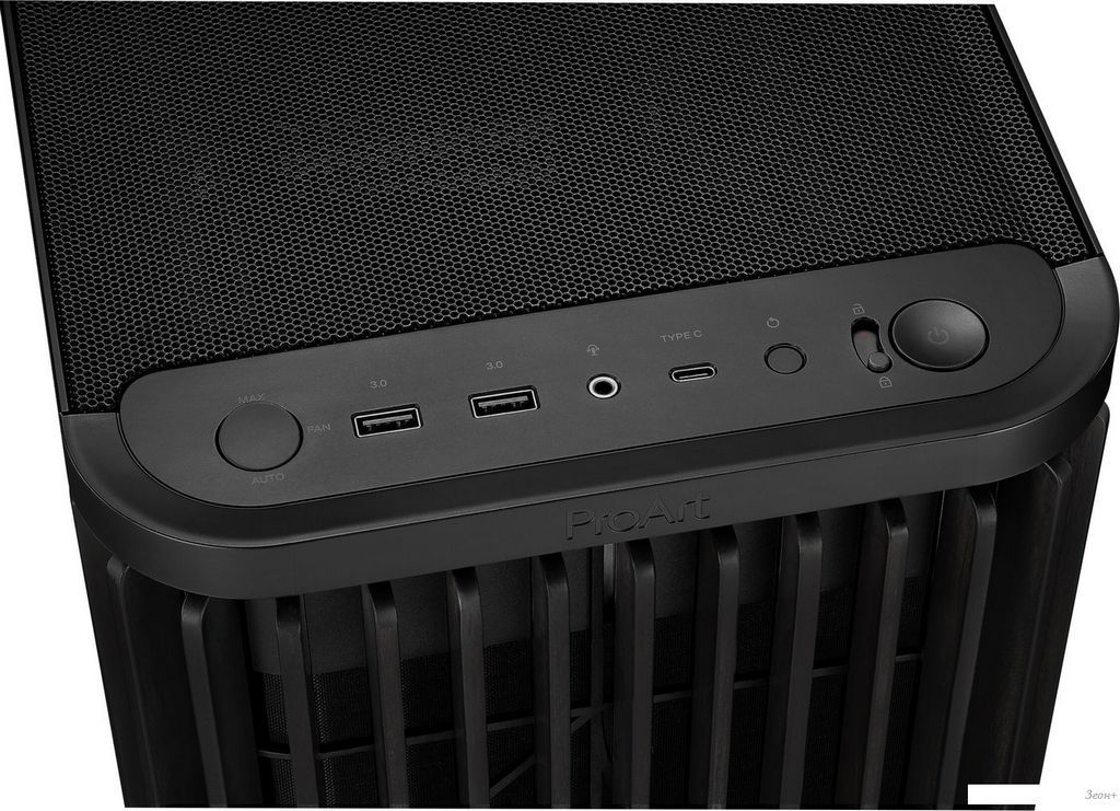 Корпус ASUS ProArt PA401 Wood Edition - Mesh Panel (черный)