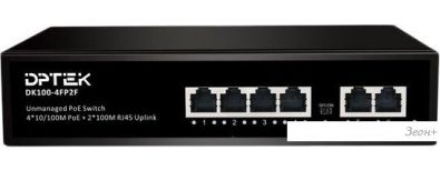 Неуправляемый коммутатор DPTEK DK100-4FP2F