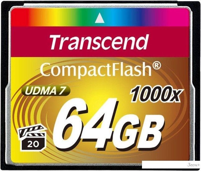 Карта памяти Transcend 1000x CompactFlash Ultimate 64GB (TS64GCF1000)