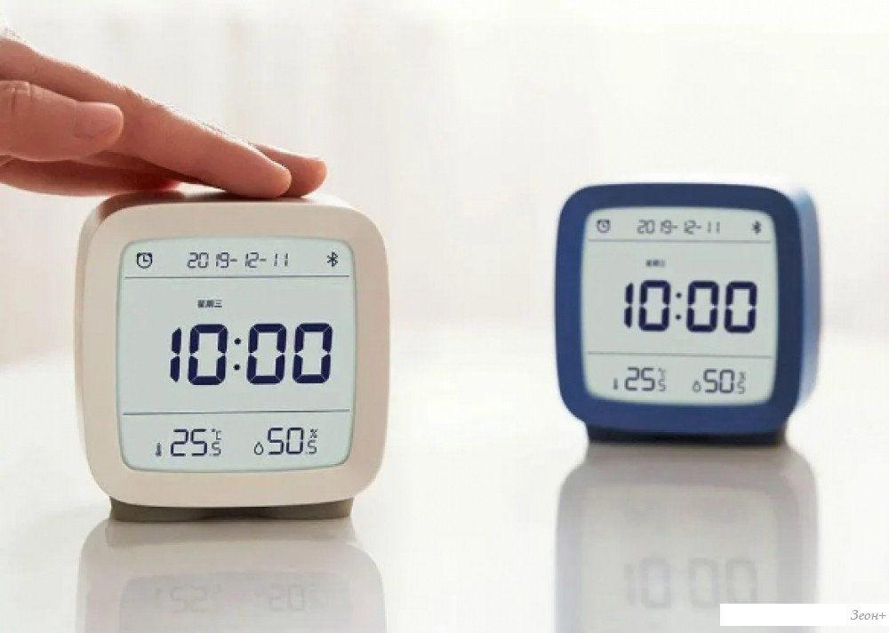 Термогигрометр Cleargrass Bluetooth Thermometer Alarm Clock Blue CGD1