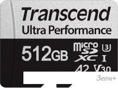 Карта памяти Transcend microSDXC 340S 512GB (с адаптером)
