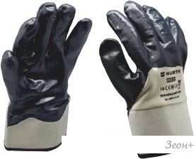 Нитриловые перчатки Wurth Blue nitrile safety cuff 0899412410