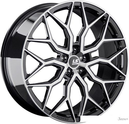 Литые диски LS FG13 21x9.5" 5x114.3мм DIA 67.1мм ET 38мм BKF