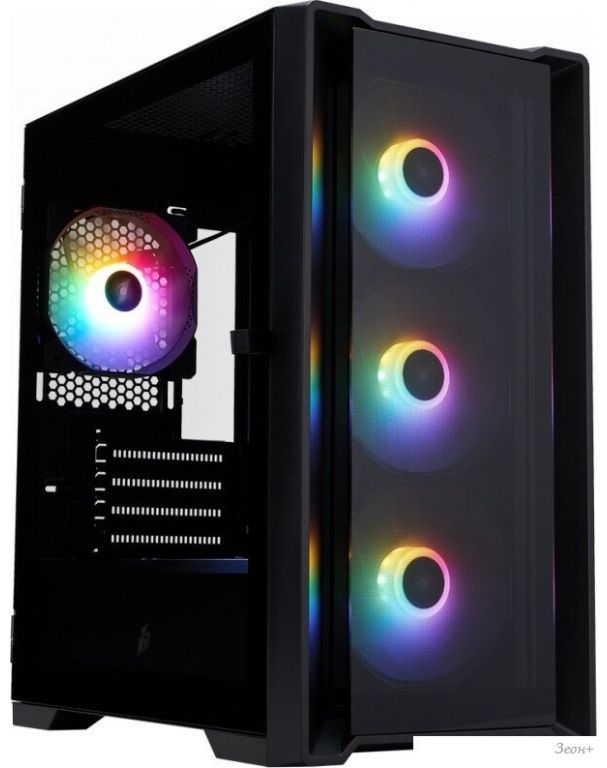 Корпус 1stPlayer TRILOBITE T4-G FRGB (черный)