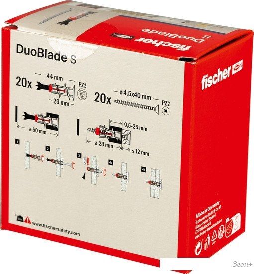 Дюбель-гвоздь Fischer DuoBlade S 545678 (20 шт)