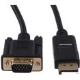 Кабель GoPower 00-00027497 DisplayPort - VGA (1.8 м, черный)