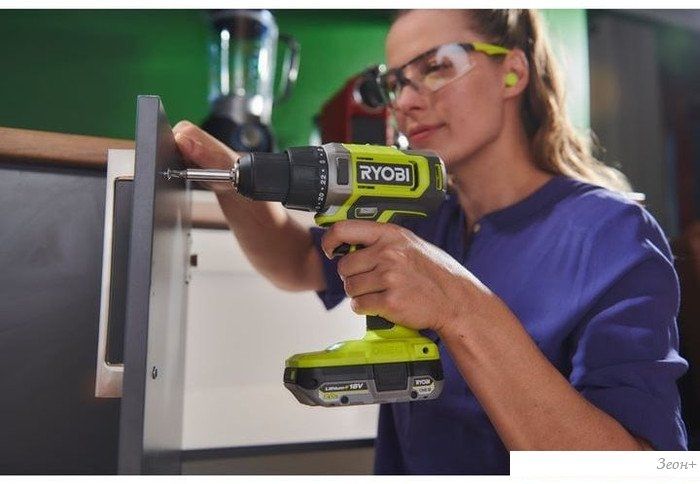 Дрель-шуруповерт Ryobi RDD18-2C42S 5133005521 (с 2-мя АКБ 2 Ач+4 Ач, сумка)