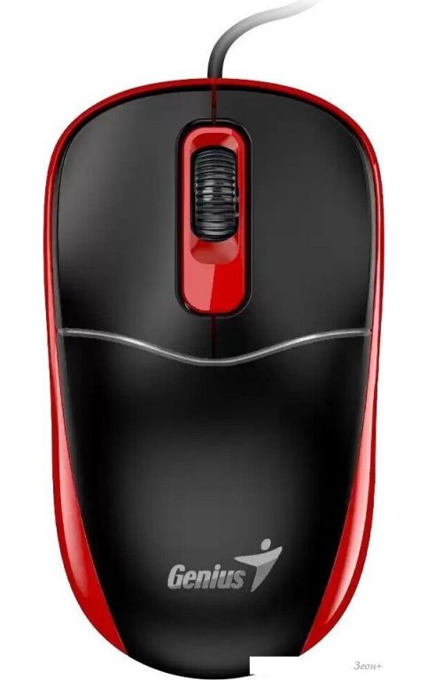 Мышь Genius DX-111 USB-A (черный/красный)