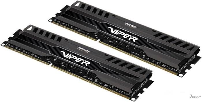 Оперативная память Patriot Viper 3 Black Mamba 2x4GB KIT DDR3 PC3-12800 (PV38G160C9K)