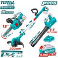 Total TOSLI241189 (цепная пила, триммер, воздуходувка, 2 АКБ)