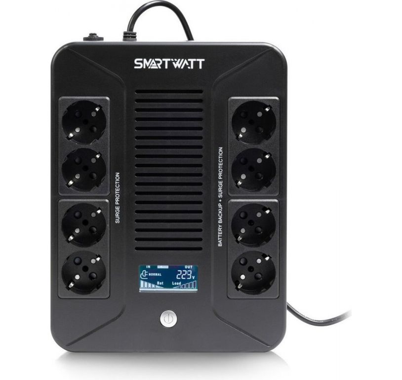 Источник бесперебойного питания SmartWatt UPS Safe Pro LCD 600