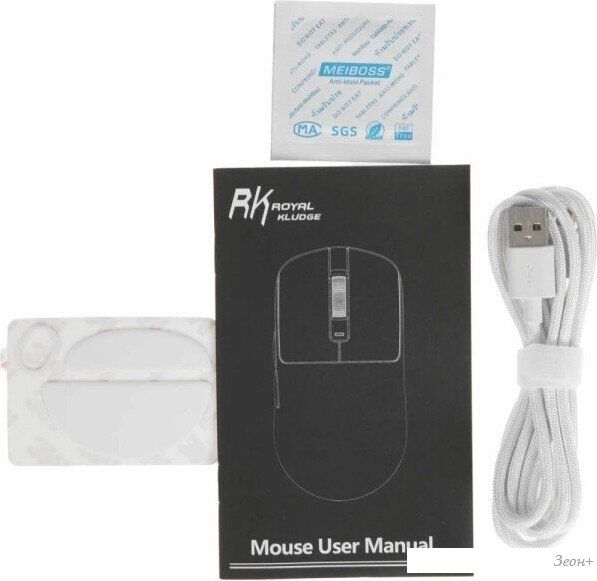 Игровая мышь Royal Kludge M3 Panda (белый)