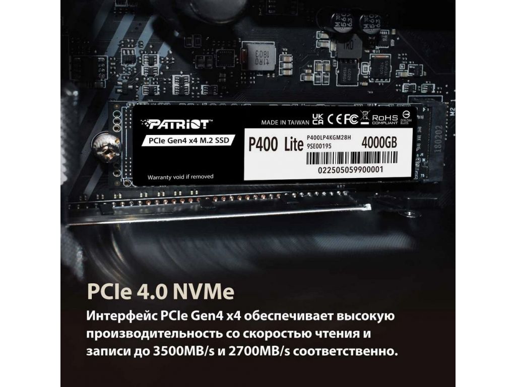 SSD Patriot P400 Lite 1TB P400LP1KGM28H