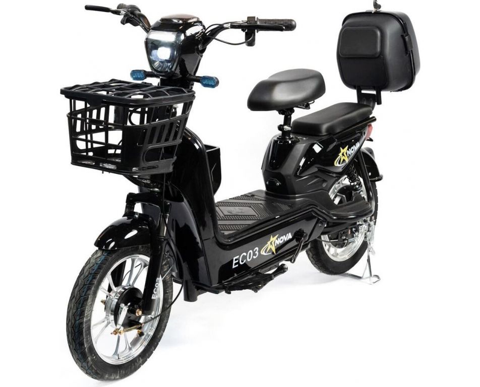 Электроскутер NOVA EC03 (чёрный, без цепи)