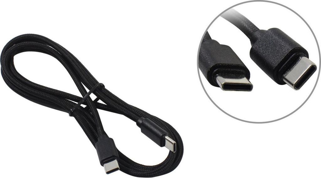 Кабель 5bites TC202-612B USB Type-C - USB Type-C (1.2 м, черный)