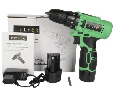 Дрель-шуруповерт Zitrek Green 12-Li Plus 083-1114 (с 2-мя АКБ)