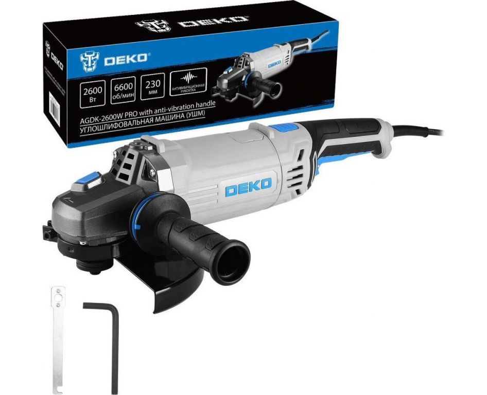 Угловая шлифмашина Deko AGDK-2600W PRO 084-1083