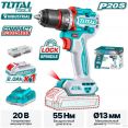 Дрель-шуруповерт Total TDLI205582 (с 1-им АКБ)