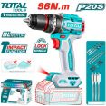 Ударная дрель-шуруповерт Total TIDLI209681 (без АКБ)