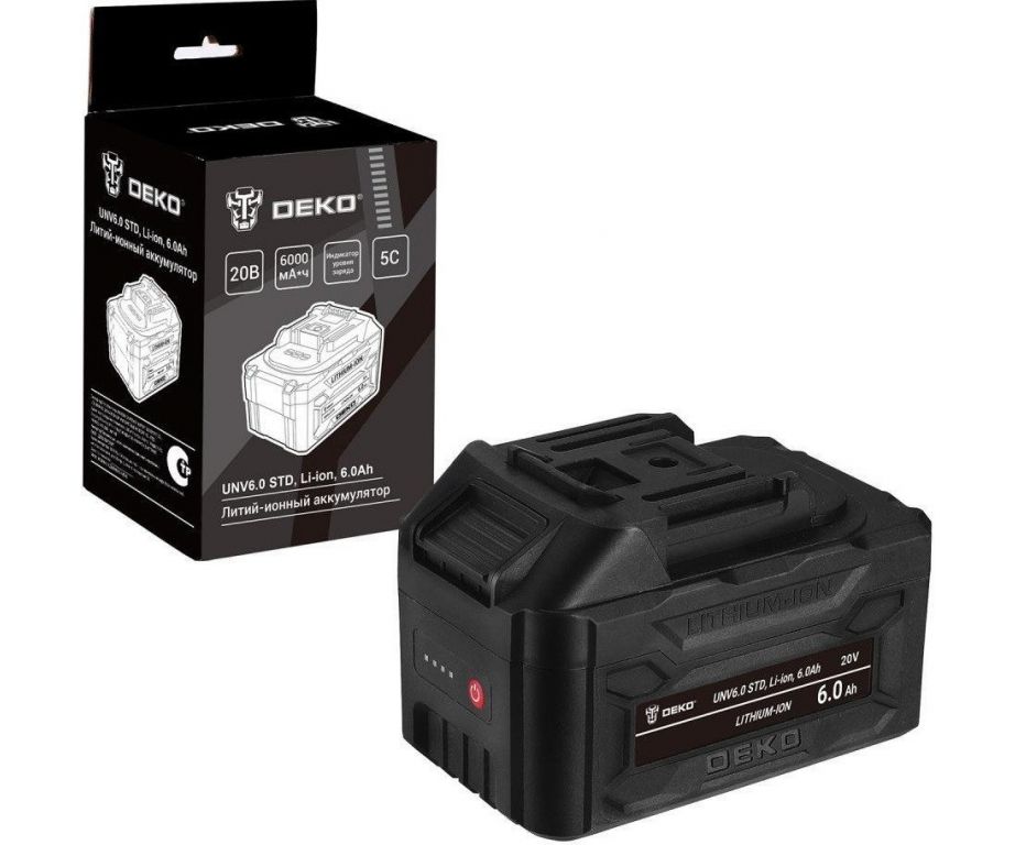 Аккумулятор Deko UNV6.0 STD 085-1086 (20В/6 Ач)