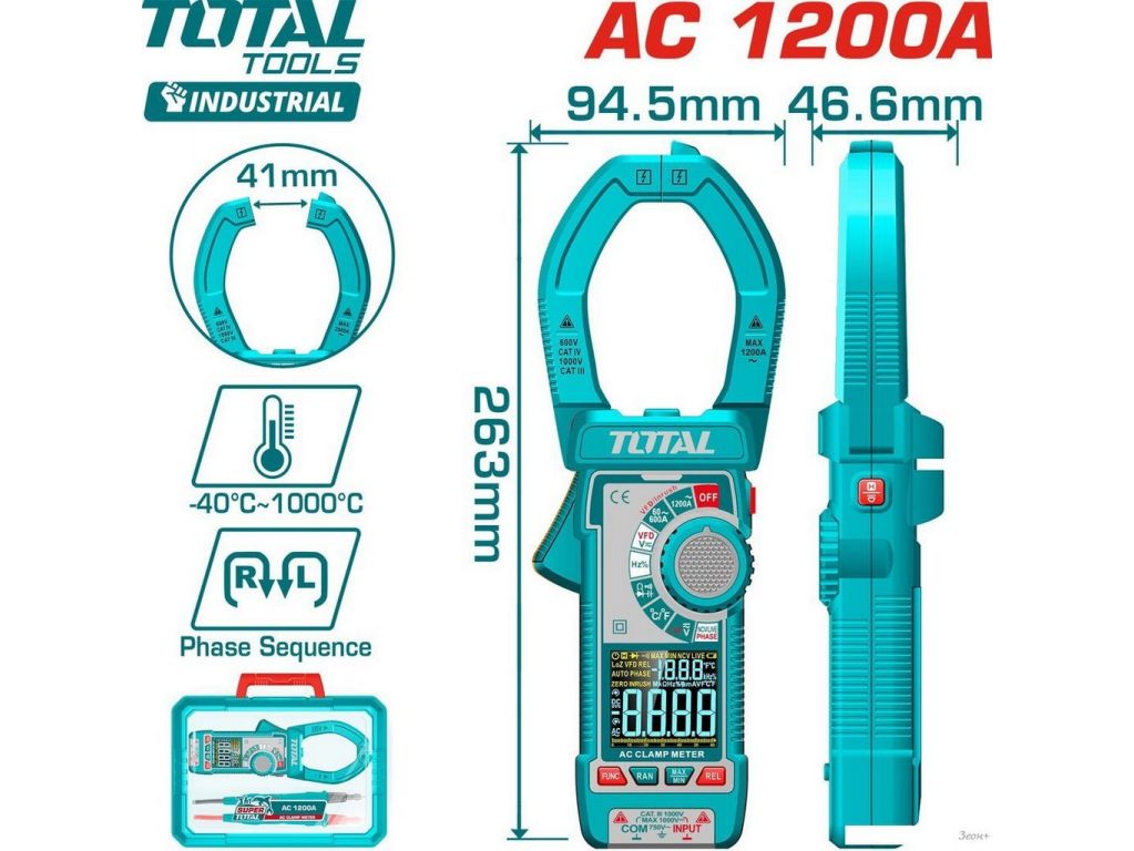 Токовые клещи Total TMT7610001
