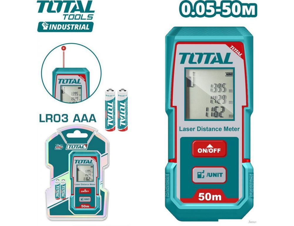 Лазерный дальномер Total TMT55016