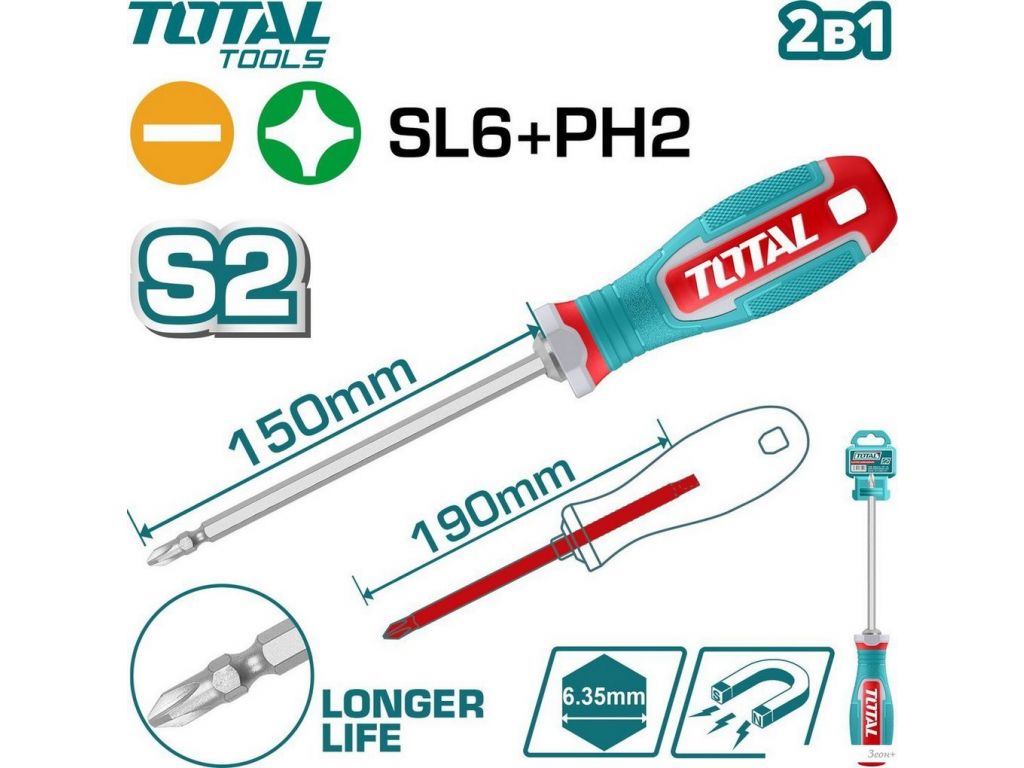 Отвертка Total THT250266