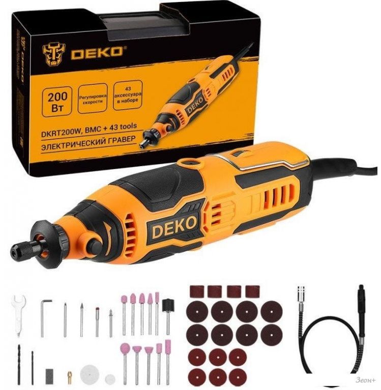 Гравер Deko DKRT200W 083-1066 (кейс)