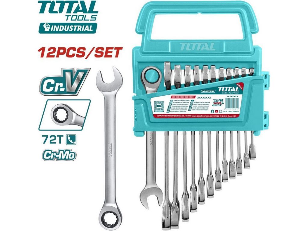 Набор ключей Total THT102RK0126 (12 предметов)