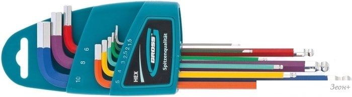 Набор ключей GROSS 16400 (9 предметов)