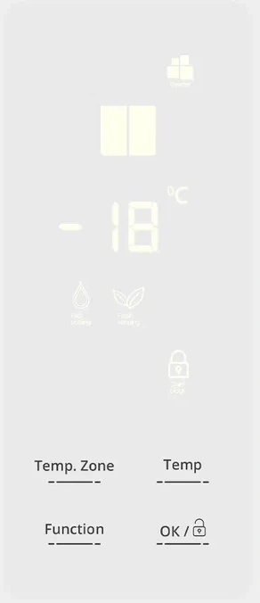 Четырёхдверный холодильник CENTEK CT-1750 White