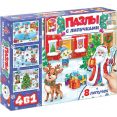 Развивающая игра Puzzle Time Новогодние забавы. 4 в 1 9549241