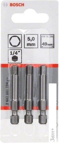 Набор бит Bosch 2607001734 (3 предмета)
