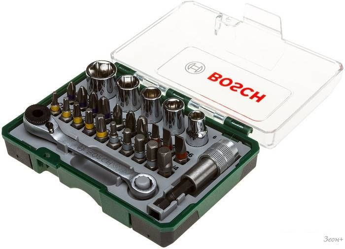 Набор торцевых головок и бит Bosch Promoline 2607017160 27 предметов
