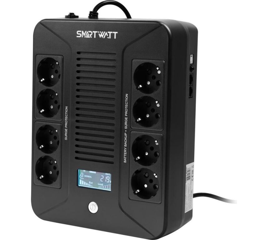 Источник бесперебойного питания SmartWatt UPS Safe Pro LCD 800