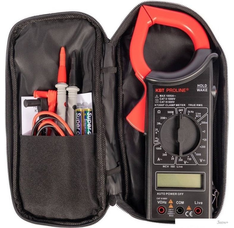 Токовые клещи КВТ PROLINE KT 266F 79133