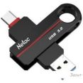 USB Flash Netac US18 USB 3.2+TypeC 32GB NT03US18C-032G-32BK