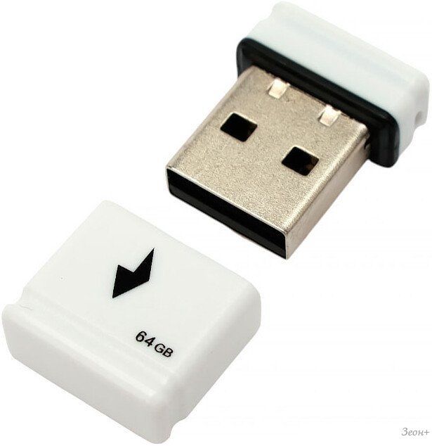 USB Flash Gembird GFL-2.0-64mini 64Gb (белый)