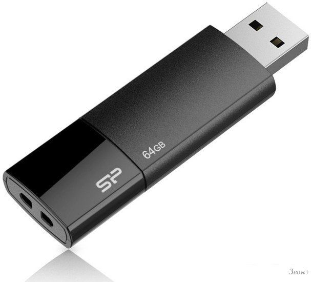 USB Flash Silicon-Power Ultima U05 64GB Black (SP064GBUF2U05V1K)
