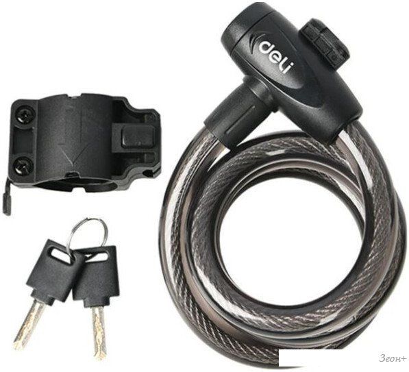 Тросовый велосипедный замок Deli DL508063
