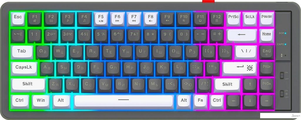 Клавиатура Defender Maro GK-325 (серый/белый)