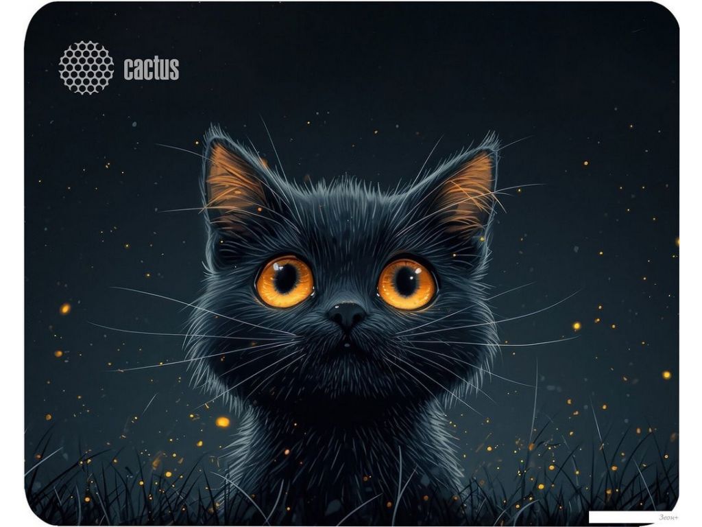 Коврик для мыши CACTUS Black Cat CS-MPC-D09S