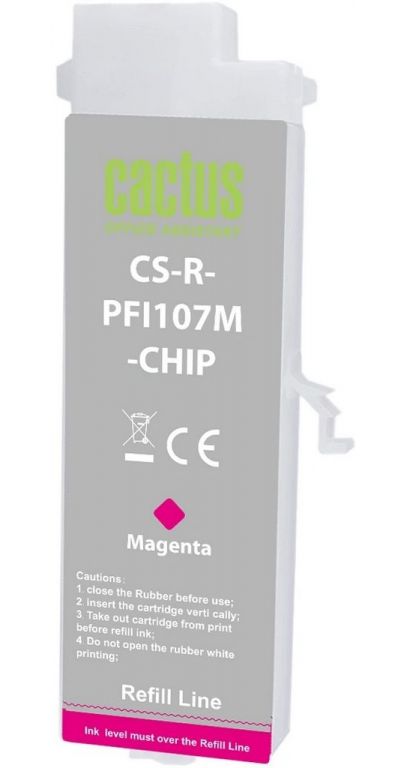 Картридж CACTUS CS-R-PFI107M-CHIP с чипом