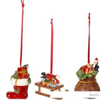 Елочная игрушка Villeroy & Boch Nostalgic Ornaments 14-8331-6685 3 шт