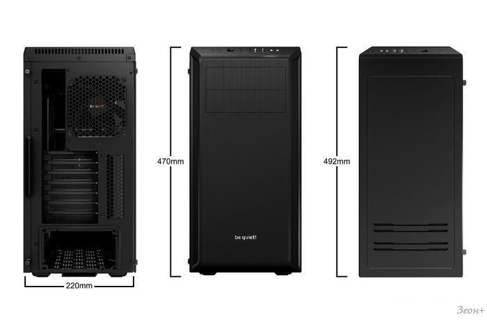 Корпус be quiet! Pure Base 600 (черный) с окном