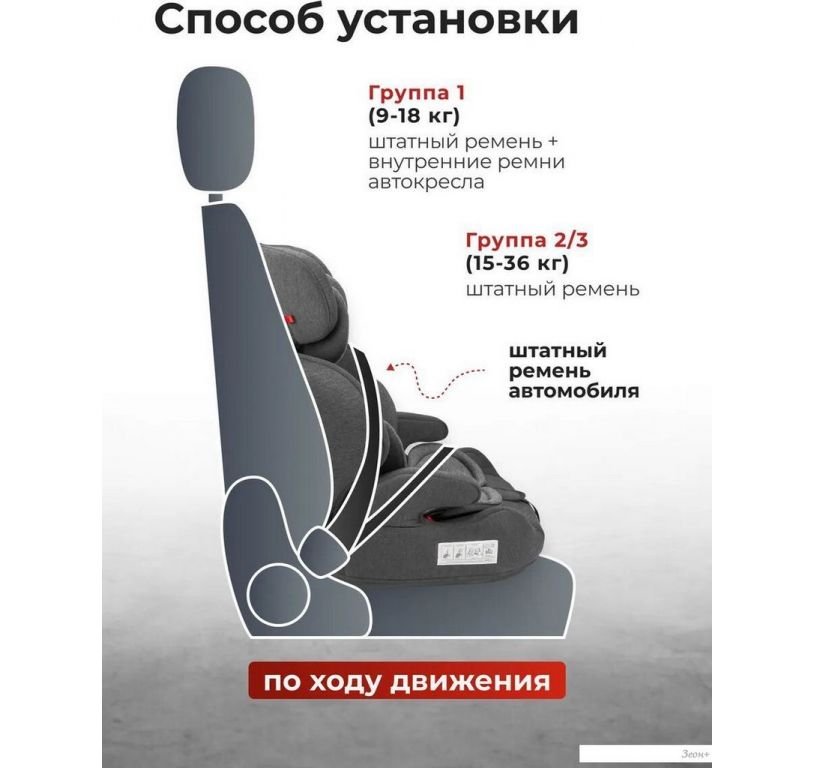 Детское автокресло Forsage Kids BS03A (grey)